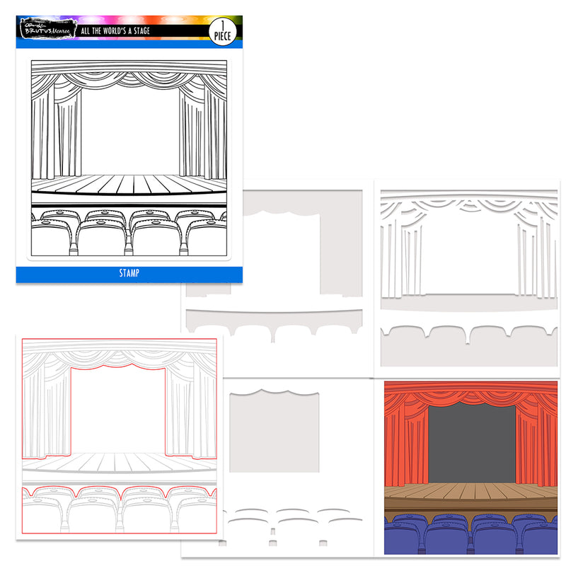 All the World's a Stage | 6x6 Stamp