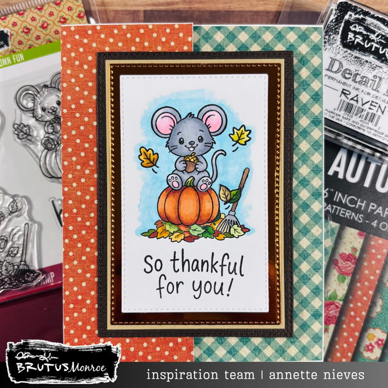 Theodore's Autumn Fun | 4x4 Stamp Set