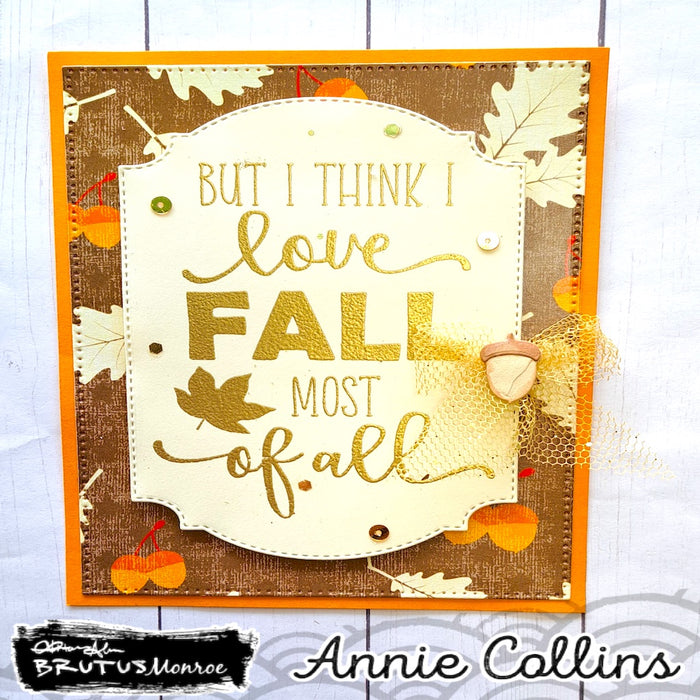 I Love Fall 4x4 stamp set