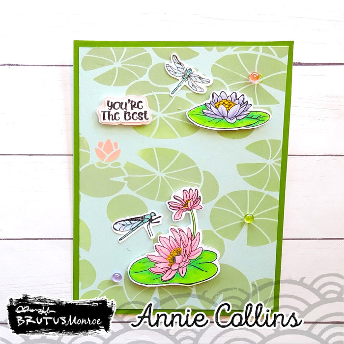 Water Lilies 3x4 Stamp Set