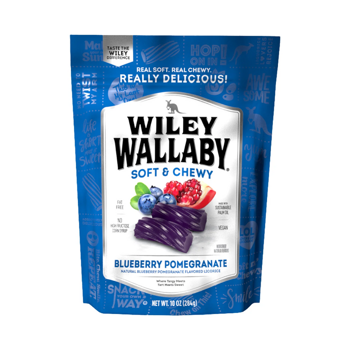 Wiley Wallaby Blueberry Pomegranate Licorice, 10oz Bag