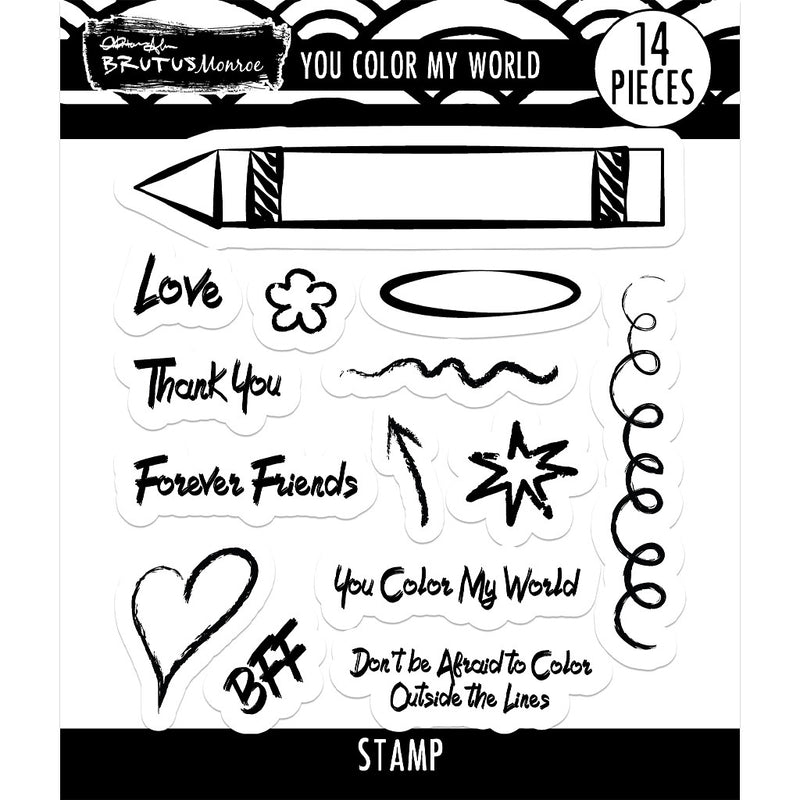 You Color My World | 4x4 Stamp Set