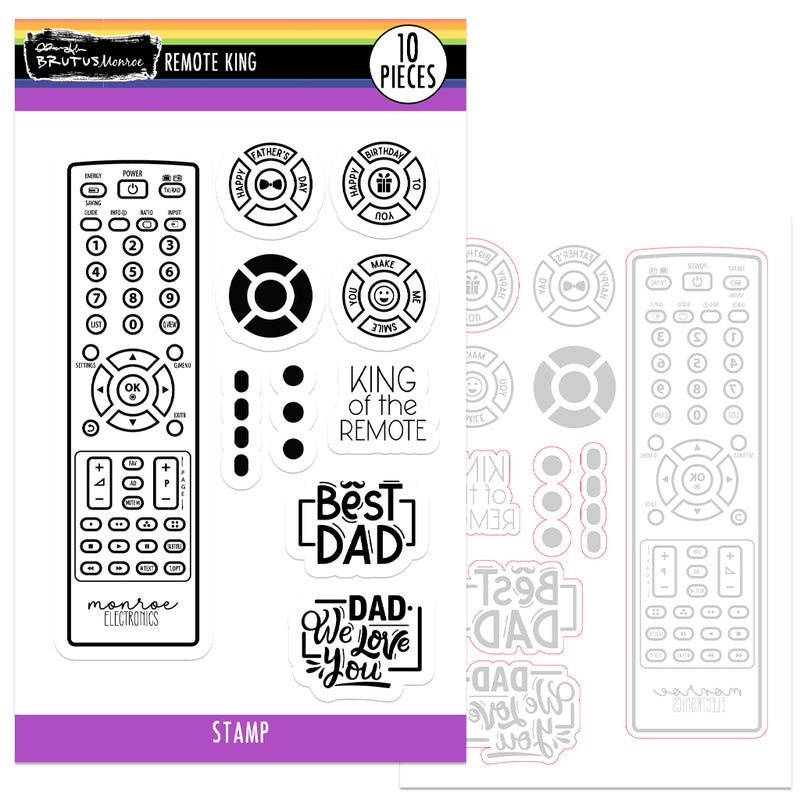Remote King | 4x6 Stamp