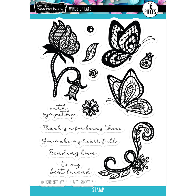 Wings of Lace | 6x8 Stamp Set