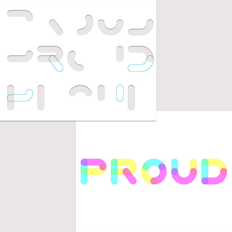 Proud | CMYK Stencil