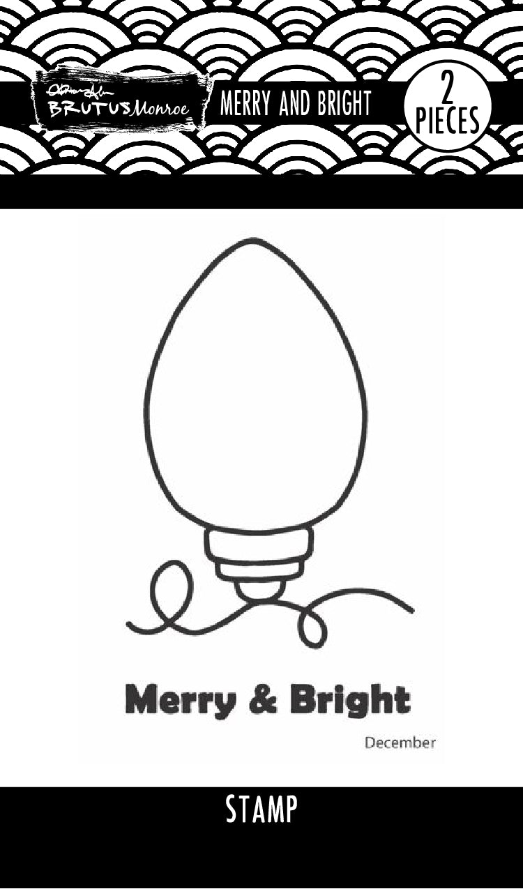Merry & Bright Bulb | 2x3 Stamp