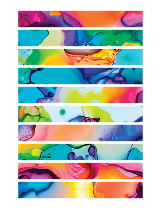 Rainbow Swirl Washi Sheet