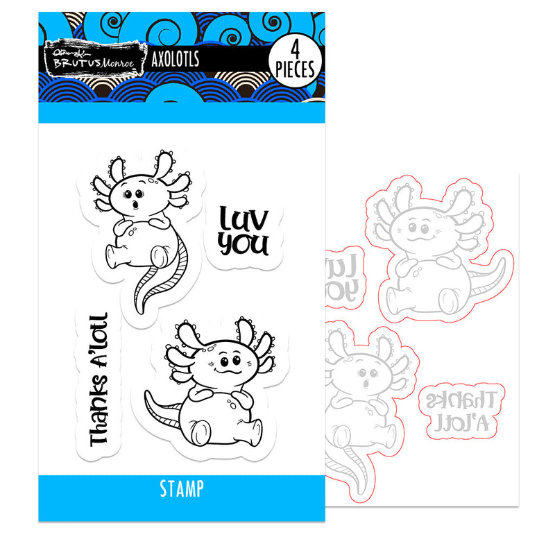 Axolotls | Stamp & Coordinating Die