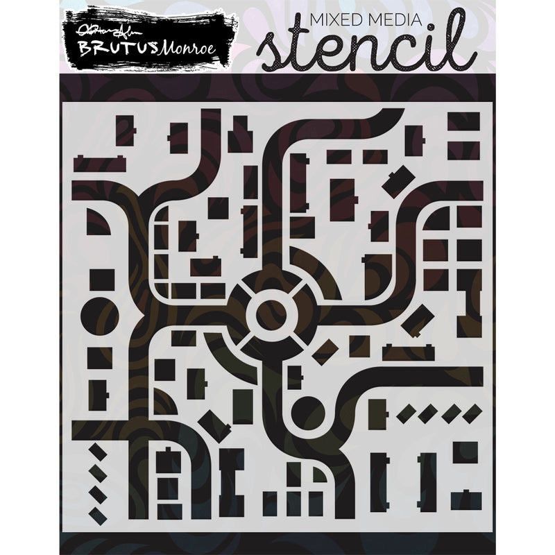 City View | Mixed Media Stencil