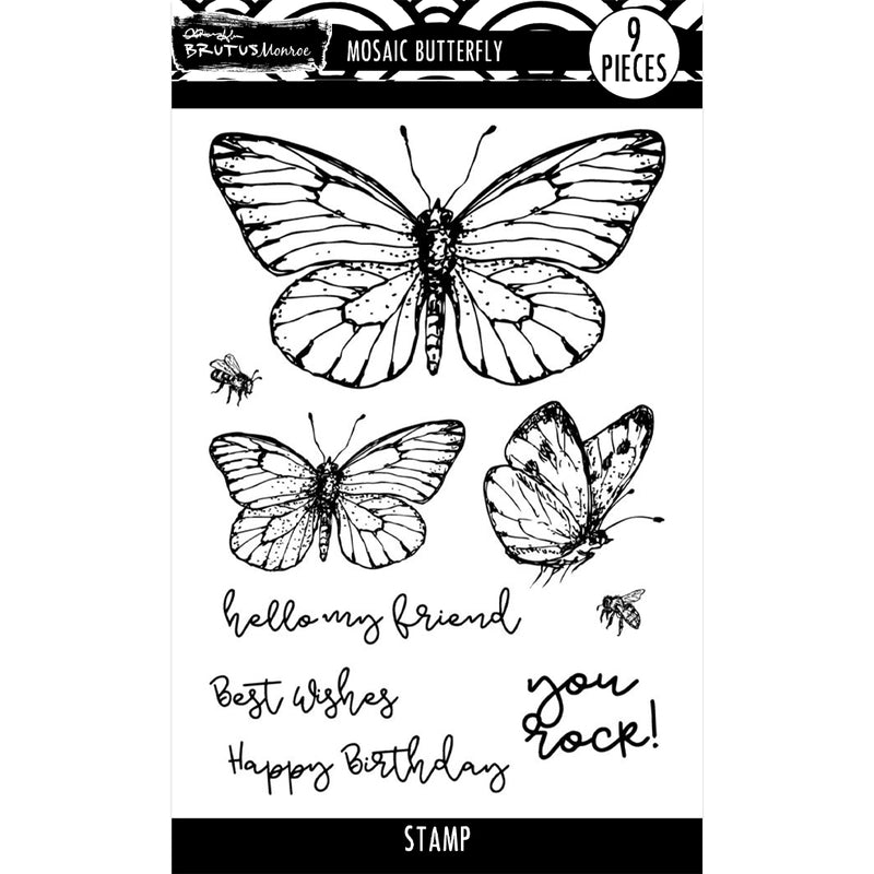 Mosaic Butterfly | 4x6 Stamp