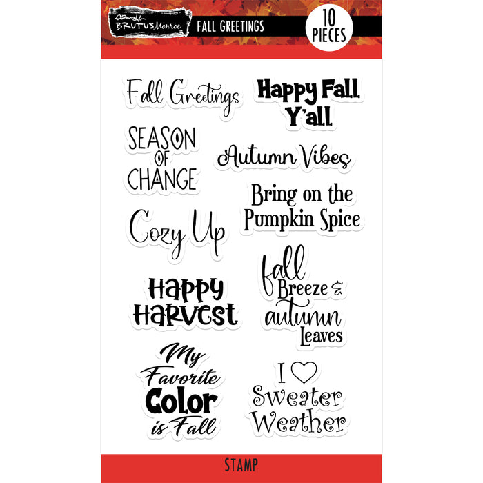 Fall Greetings 4x6 Stamp Set