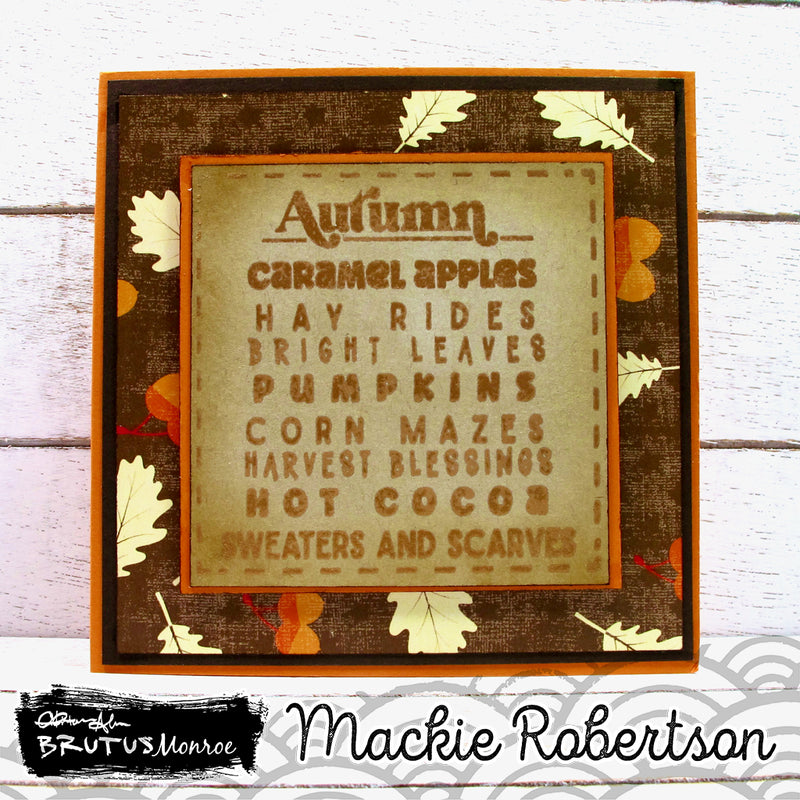 Autumn Bucket List | 4x4 stamp set