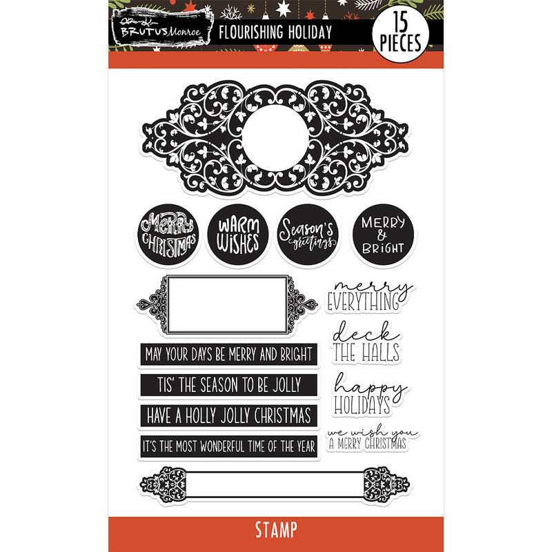 Flourishing Holiday |  6x8 Stamp Set