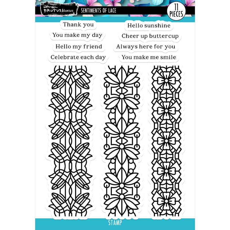 Sentiments of Lace | 6x8 Stamp Set