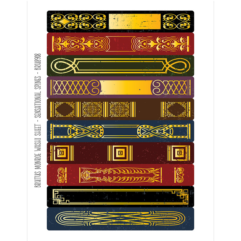 Sensational Spines  | Washi Sheet