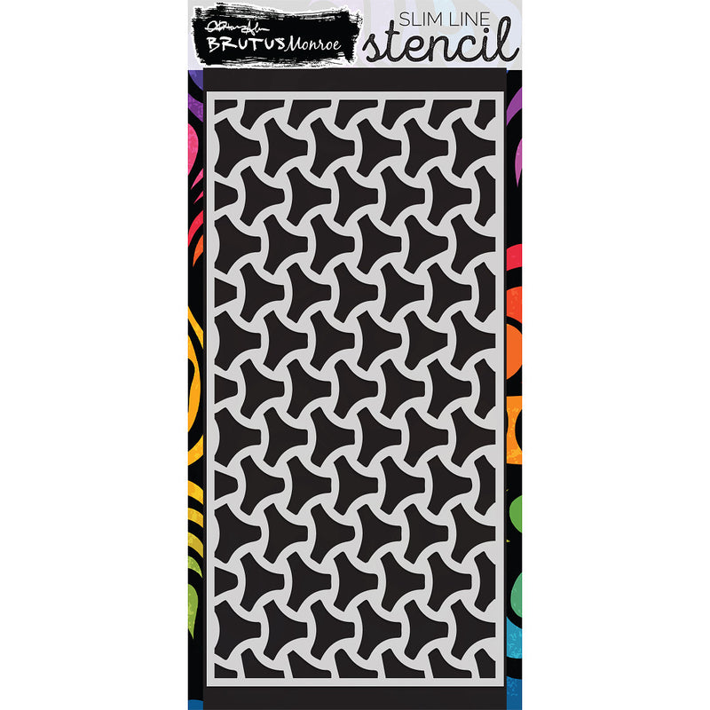 Geometric Weave  | Slimline Stencil