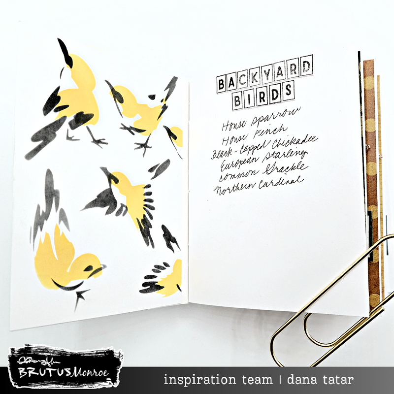 Flight Pattern | Mixed Media Layering Stencil