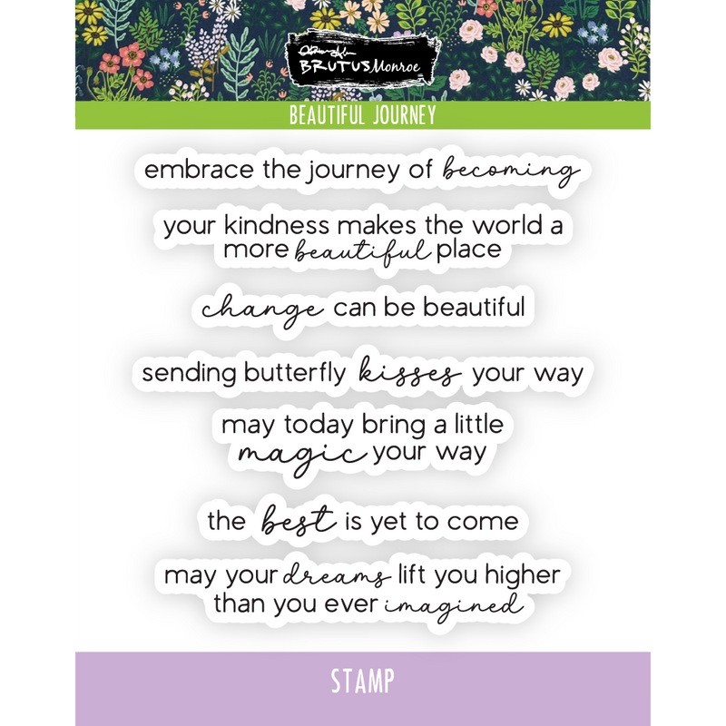 Beautiful Journey | 4x4 Stamp Set
