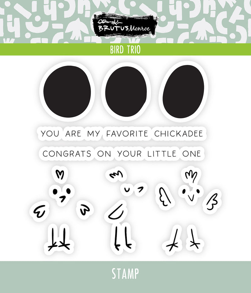 Bird Trio | 4x4 Stamp Set