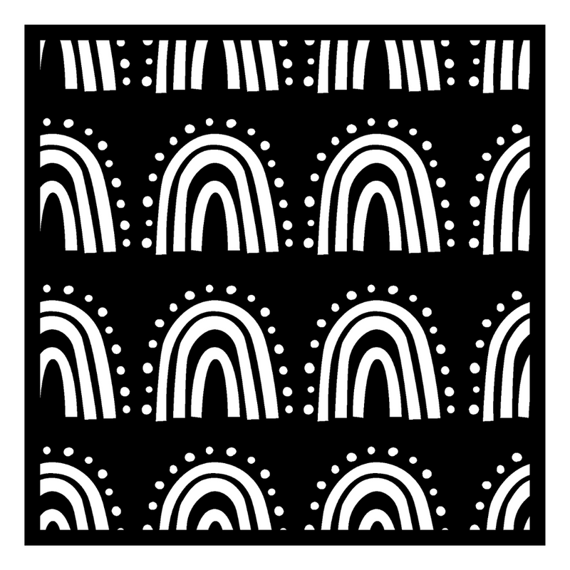 Boho Rainbow | Mixed Media Stencil
