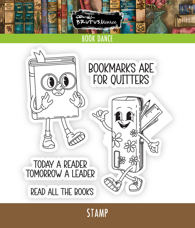 Book Dance | 4x4 Stamp Set