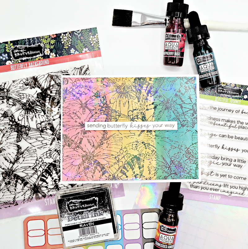 Butterfly Background | 6x6 Stamp Set