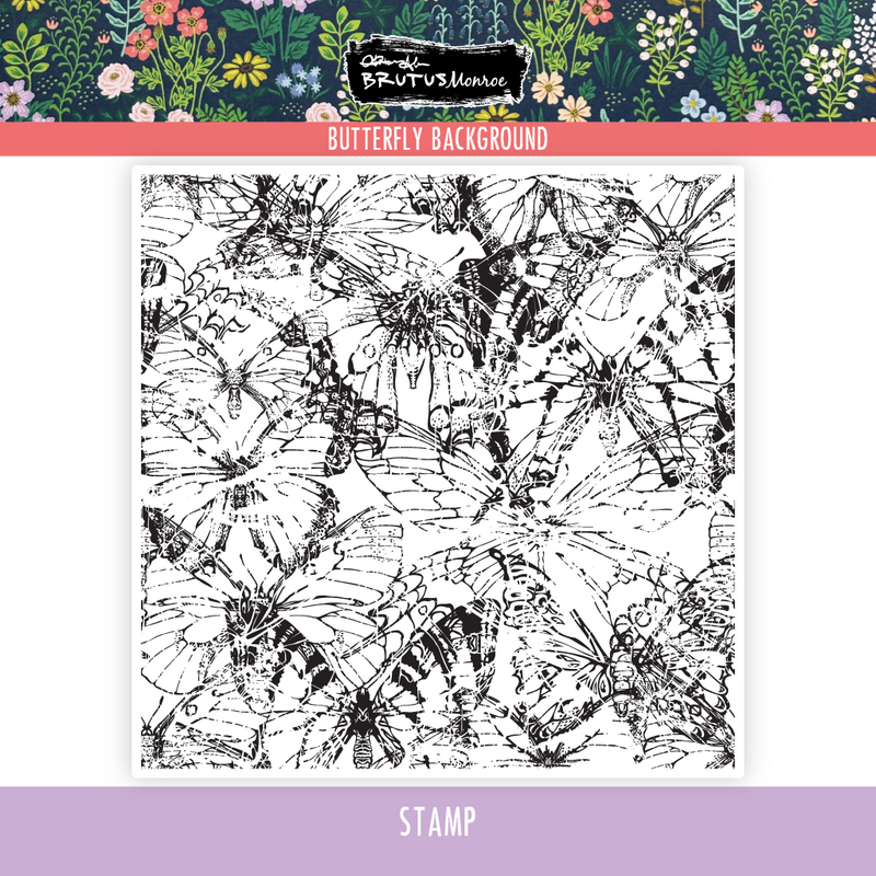 Butterfly Background | 6x6 Stamp Set