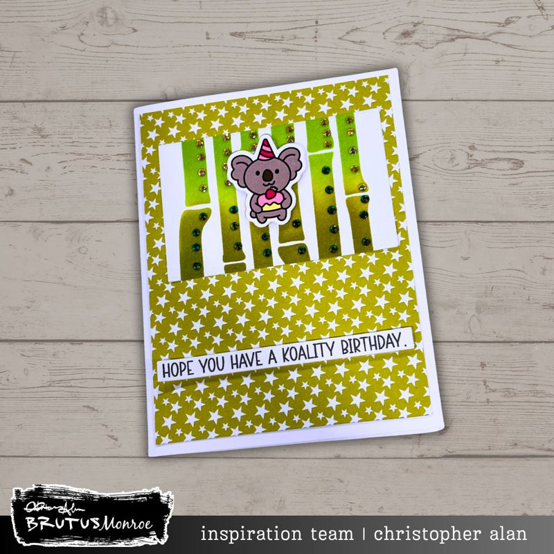 Bamboo Garden Stencil | A2 Simple Blend Stencil  4.25"x5.5"