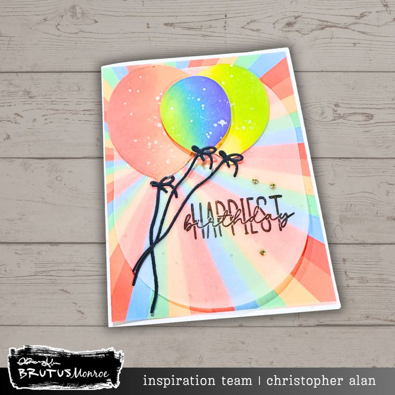 Bunch of Balloons | Mixed Media Stencil