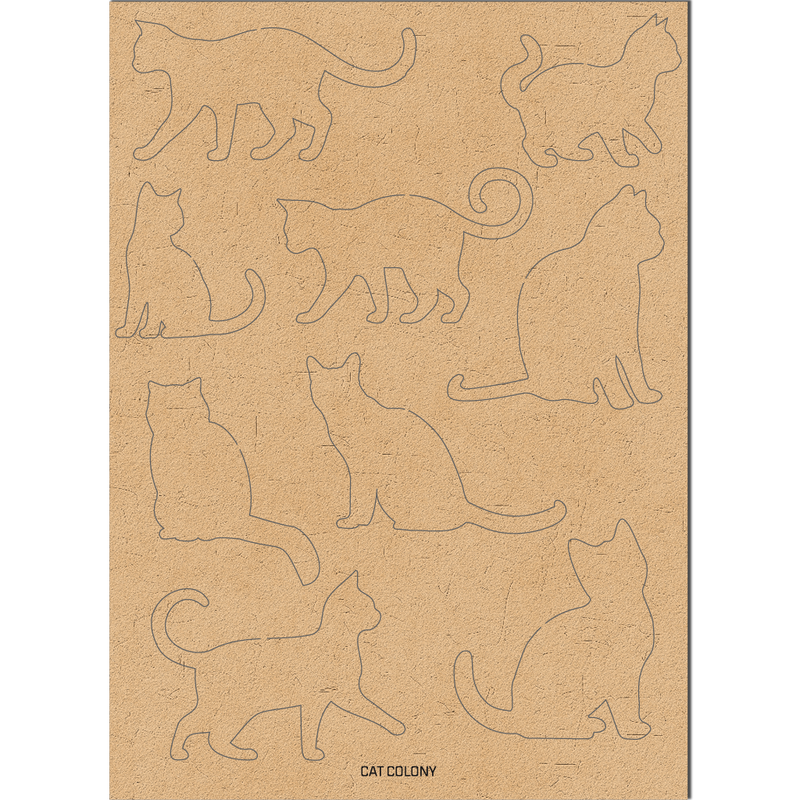 Cat Colony | Chipboard