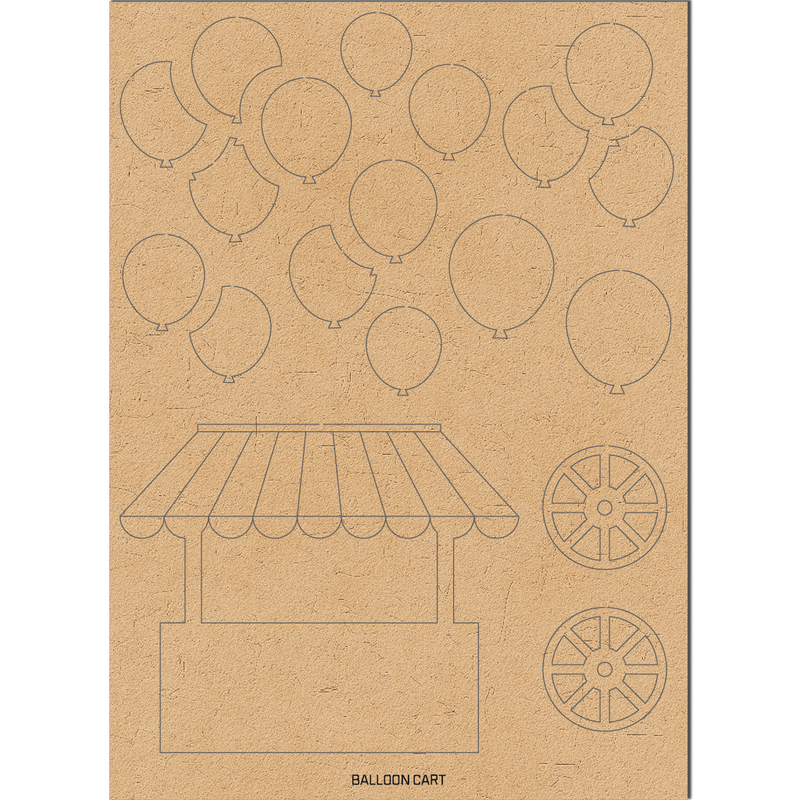 Balloon Cart | Chipboard