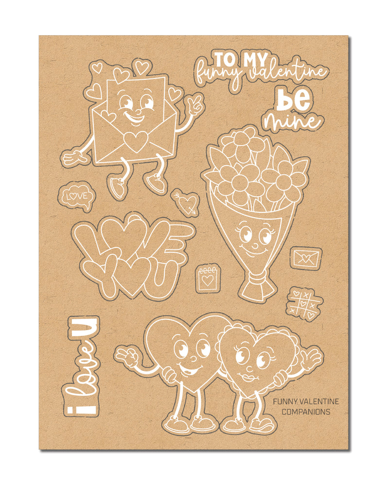 Funny Valentine| Chipboard Companions