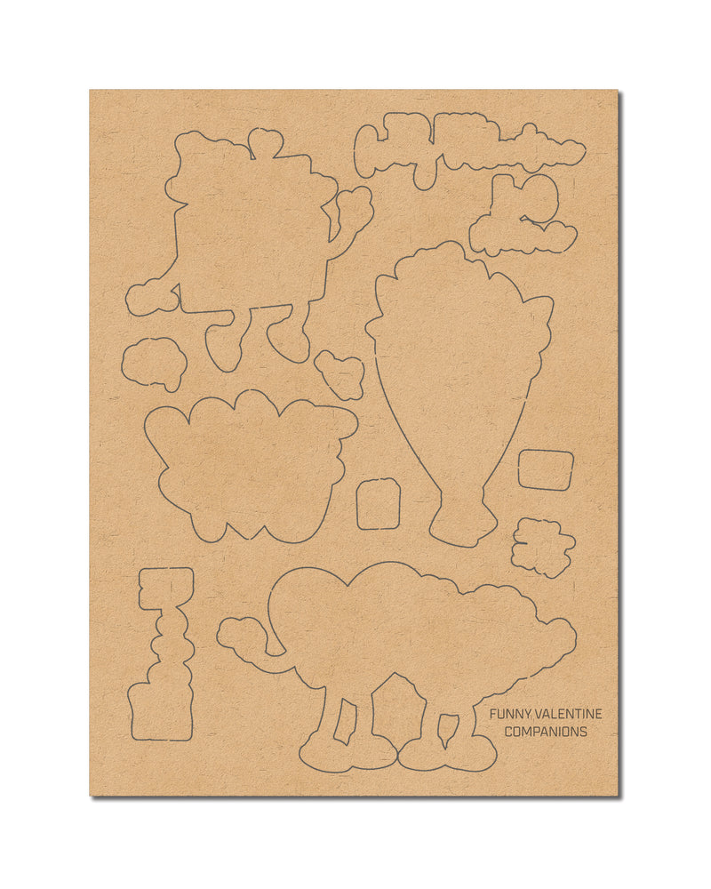 Funny Valentine| Chipboard Companions