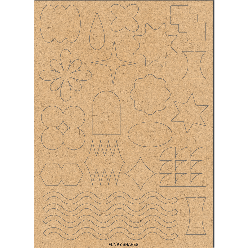 Funky Shapes | Chipboard