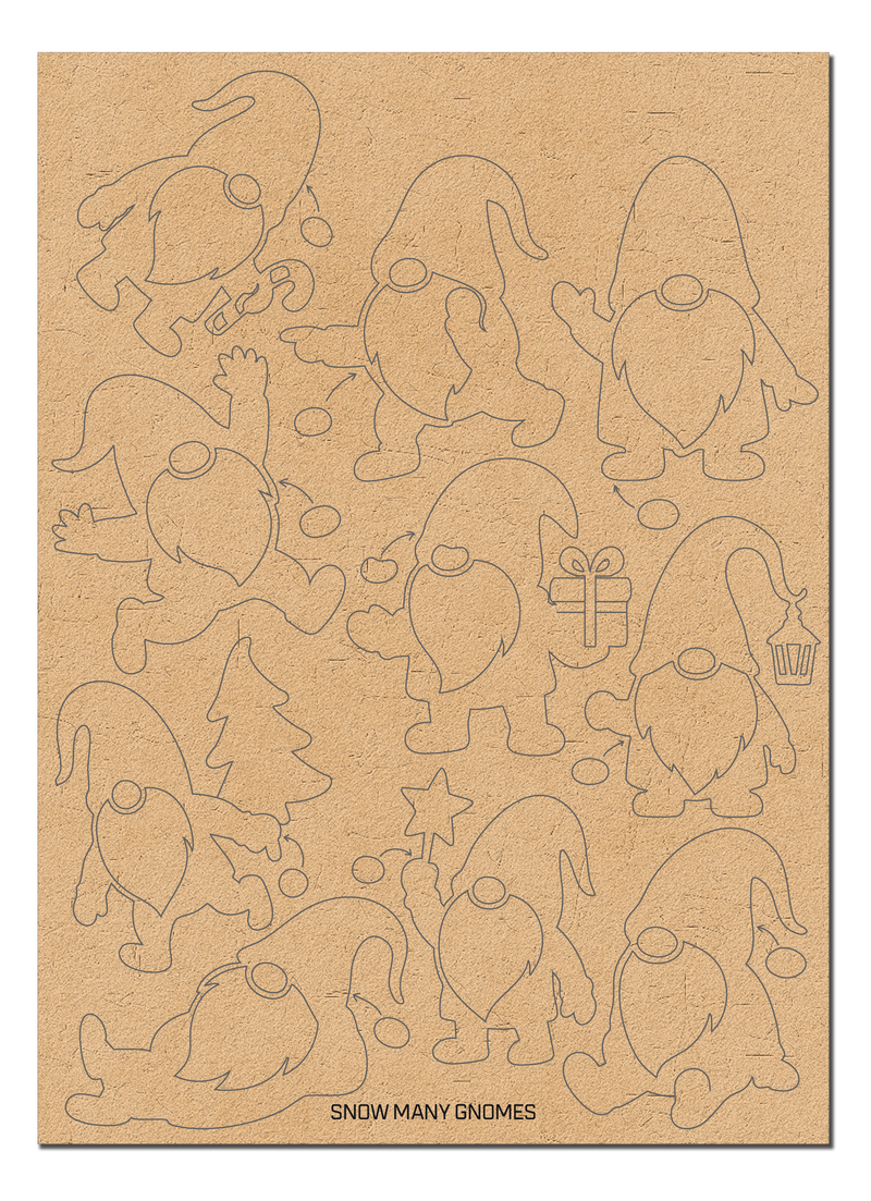 Snow Many Gnomes | Chipboard