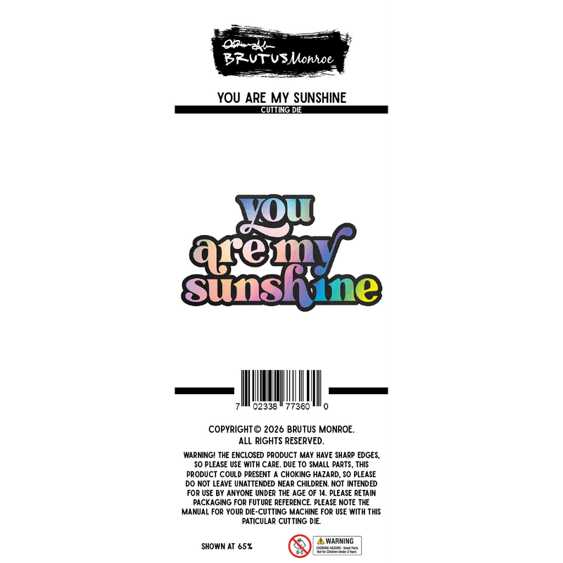 You are my Sunshine  | Cutting Die