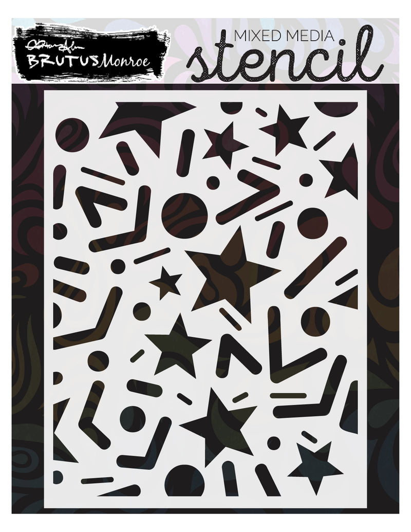 Star-Woven Doodles | A2 Stencil