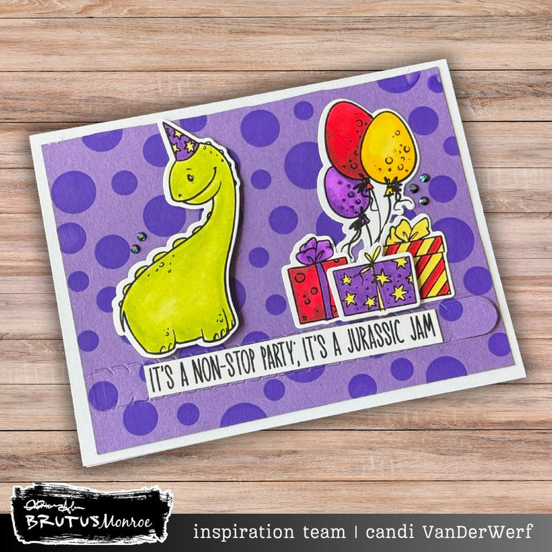 Prehistoric Party | Digital Stamp - Physical Die Combo