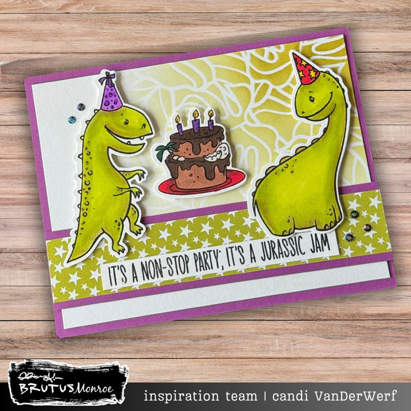 Prehistoric Party | Digital Stamp - Physical Die Combo