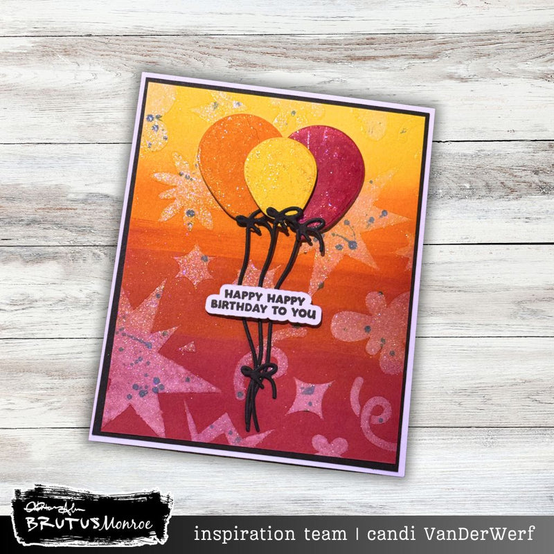 Stencilpalooza | Day 2 | Doodle Pop | Mixed Media Stencil