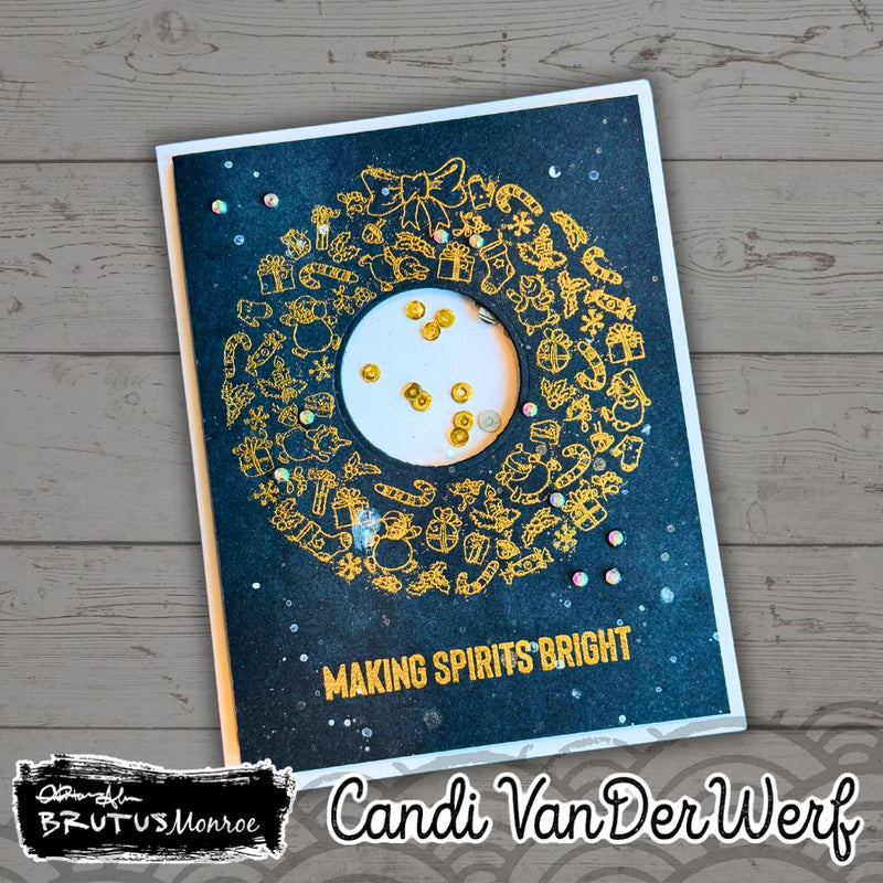 Holiday Wreath | 4x4 Stamp