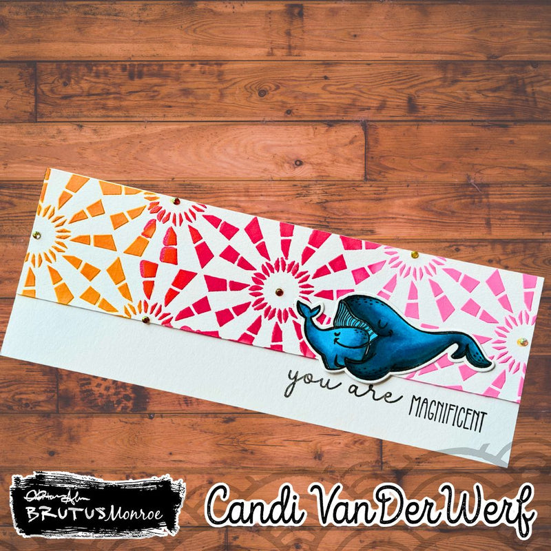 Retro Kaleidoscope | Slimline Stencil