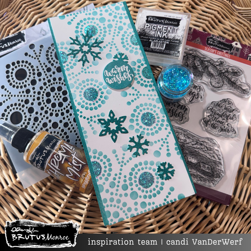 Circleflake | Mixed Media Stencil | Stencilpalooza Day 7