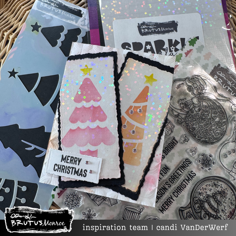 Deck the Halls | Slimline Stencil | Stencilpalooza Day 7