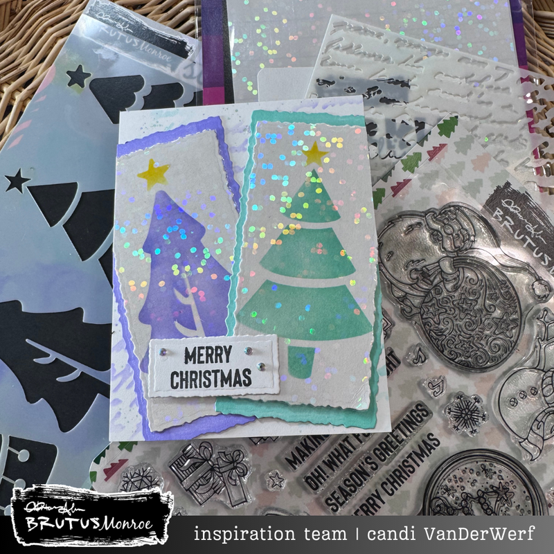 Deck the Halls | Slimline Stencil | Stencilpalooza Day 7