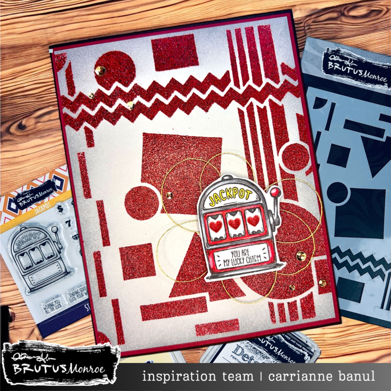 Retro Shapes | Mixed Media Stencil
