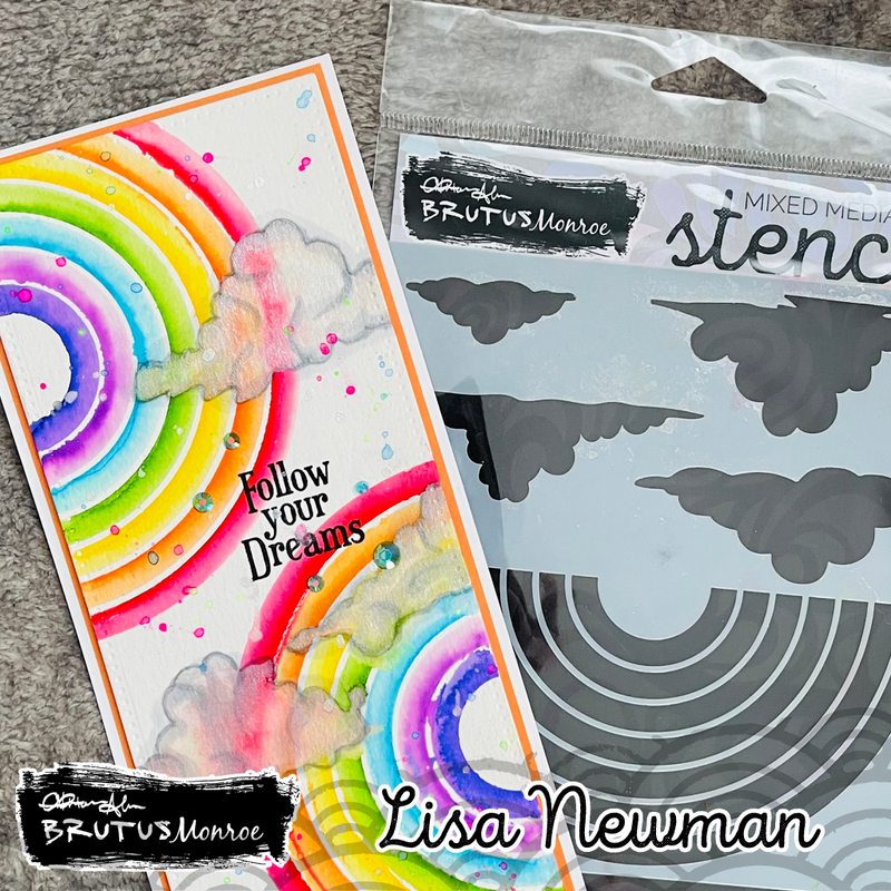 Chasing Rainbows | Mixed Media Stencil