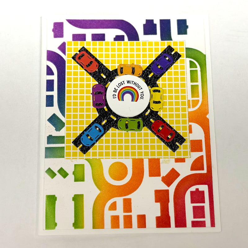 City View | Mixed Media Stencil