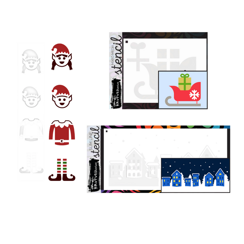 City Sidewalks Stencil Bundle