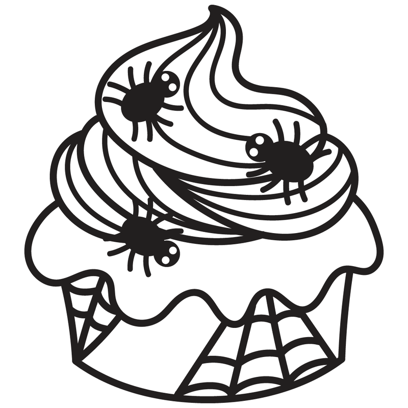 Creepy Cupcake | 2x2 Stamp
